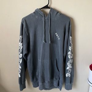 Obey Olde Rose Hoodie in Grey